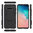 Slim Armour Tough Shockproof Case & Stand for Samsung Galaxy S10 - Black